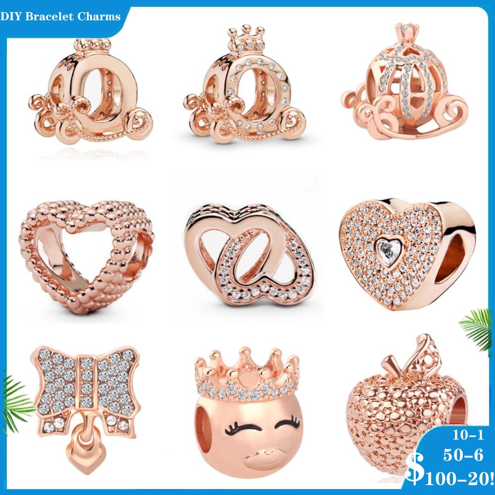 925 siver beads charms for pandora charm bracelets designer for women Sparkling Rose Gold Apple Heart Bead Charms Rose Gold
925 siver beads charms for pandora charm bracelets designer for women Sparkling Rose Gold Apple Heart Bead Charms Rose Gold