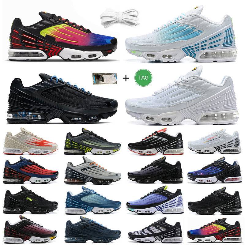 WITH BOX Designer 2023 tn 3 Mens Running shoes Triple Black White Atlanta Hyper Sky Blue Fury Jade Laser Wolf Grey University Gold Bullet Wild Prints men women trainers
WITH BOX Designer 2023 tn 3 Mens Running shoes Triple Black White Atlanta Hyper Sky Blue Fury Jade Laser Wolf Grey University Gold Bullet Wild Prints men women trainers