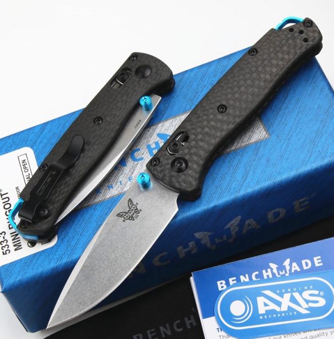 New Mini Bugout Benchmade BM 533 Carbon Fiber Mark S90V Folding Pocket Survival EDC Tool Camping Hunt Outdoor Utility Knife4659918
New Mini Bugout Benchmade BM 533 Carbon Fiber Mark S90V Folding Pocket Survival EDC Tool Camping Hunt Outdoor Utility Knife4659918