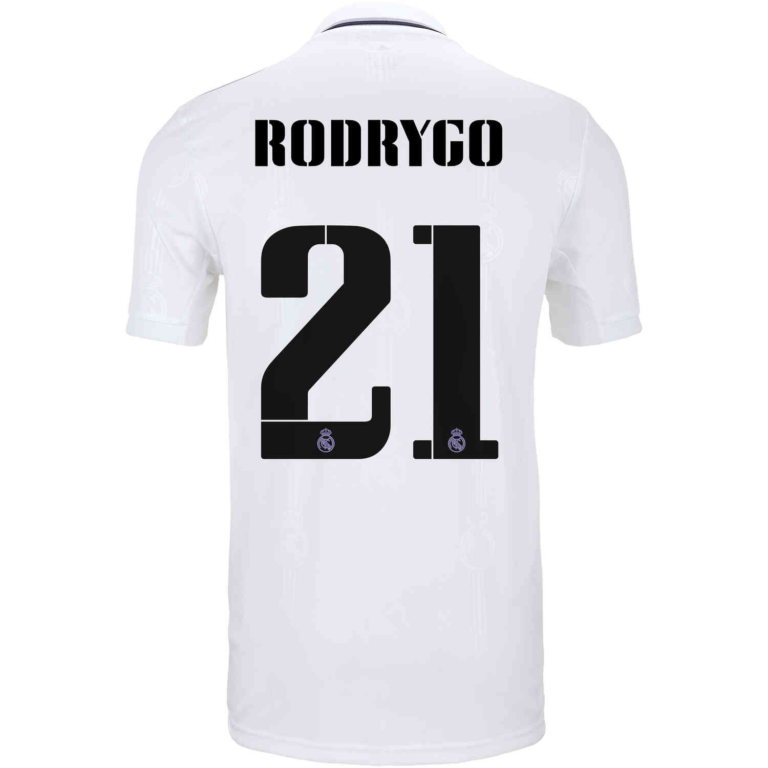 Jersey Rodrygo Real''Madrid''Jersey 2022/23 Home Player White Away Purple Football Shirt, Color1
Jersey Rodrygo Real''Madrid''Jersey 2022/23 Home Player White Away Purple Football Shirt, Color1