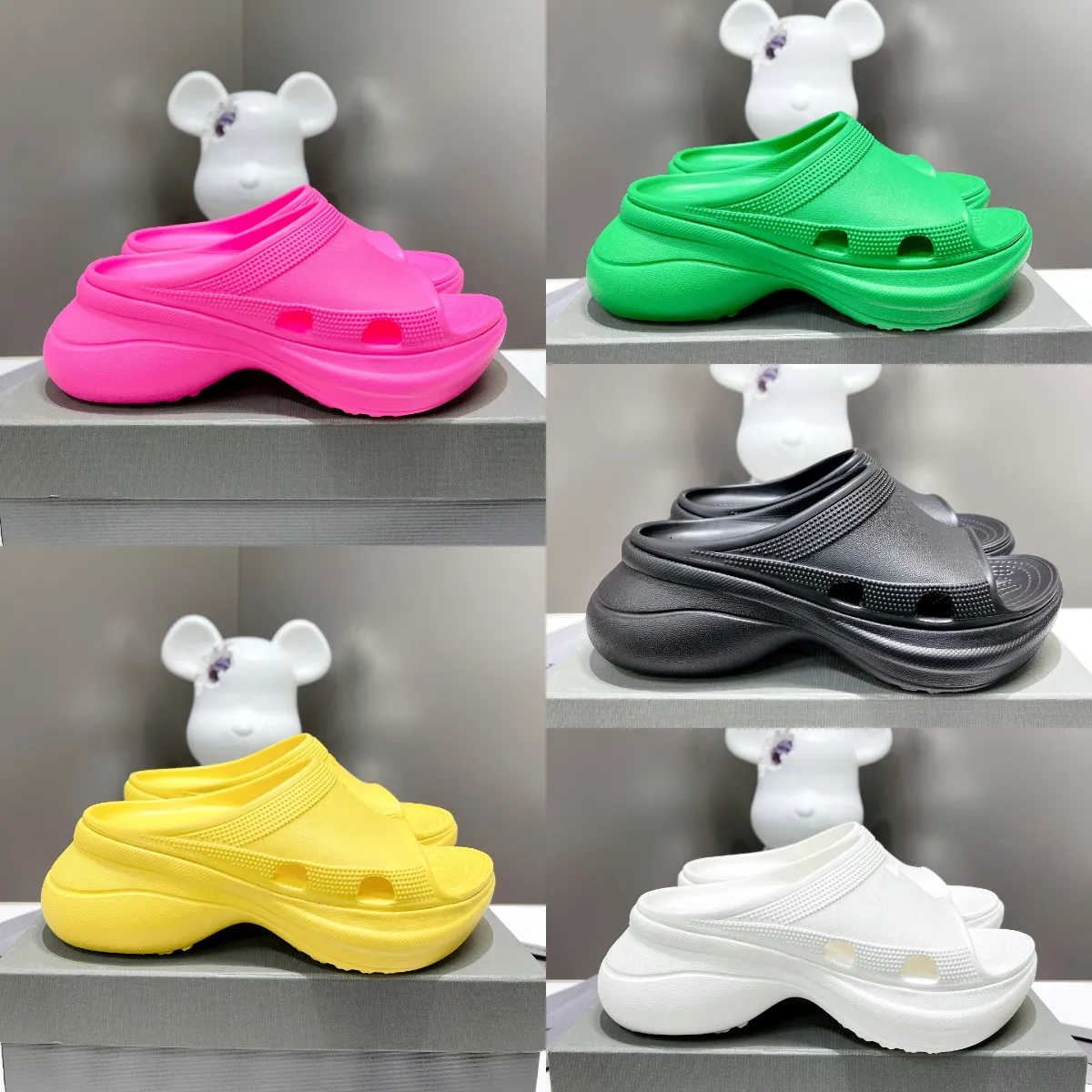 Balencigas Balencaigaity Designer Croc Sandal Designer Rubber Slipper Pool Women Platform Foam Sandals Flat Heel Multicolor Fashion, Color 2
Balencigas Balencaigaity Designer Croc Sandal Designer Rubber Slipper Pool Women Platform Foam Sandals Flat Heel Multicolor Fashion, Color 2