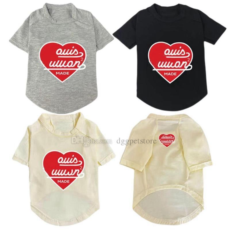 Designer Dog Clothes Brand Dog Apparel Summer Dog T Shirts with Classics Letters Cool Heart Shape Pet Shirts Breathable Cotton Soft Dog Sweatshirt for Small Dog A533, Black
Designer Dog Clothes Brand Dog Apparel Summer Dog T Shirts with Classics Letters Cool Heart Shape Pet Shirts Breathable Cotton Soft Dog Sweatshirt for Small Dog A533, Black