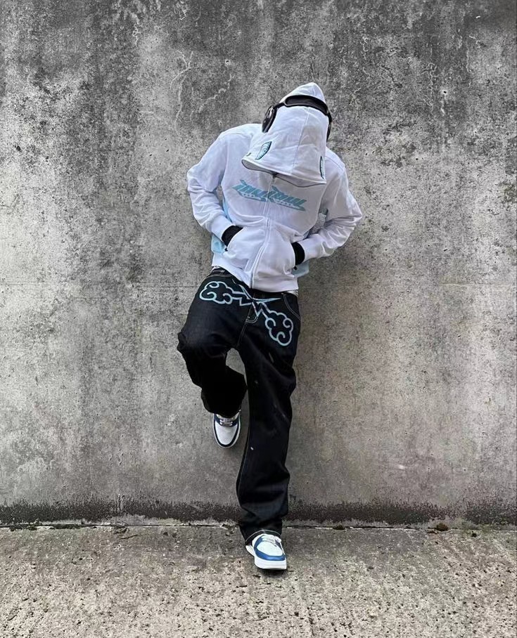 Women's Jeans Straight Star Printed Jeans Womens Loose Denim Pants Blue Washed Cargo Pants Y2k Retro High Street Fashion High Waist Jeans 230325