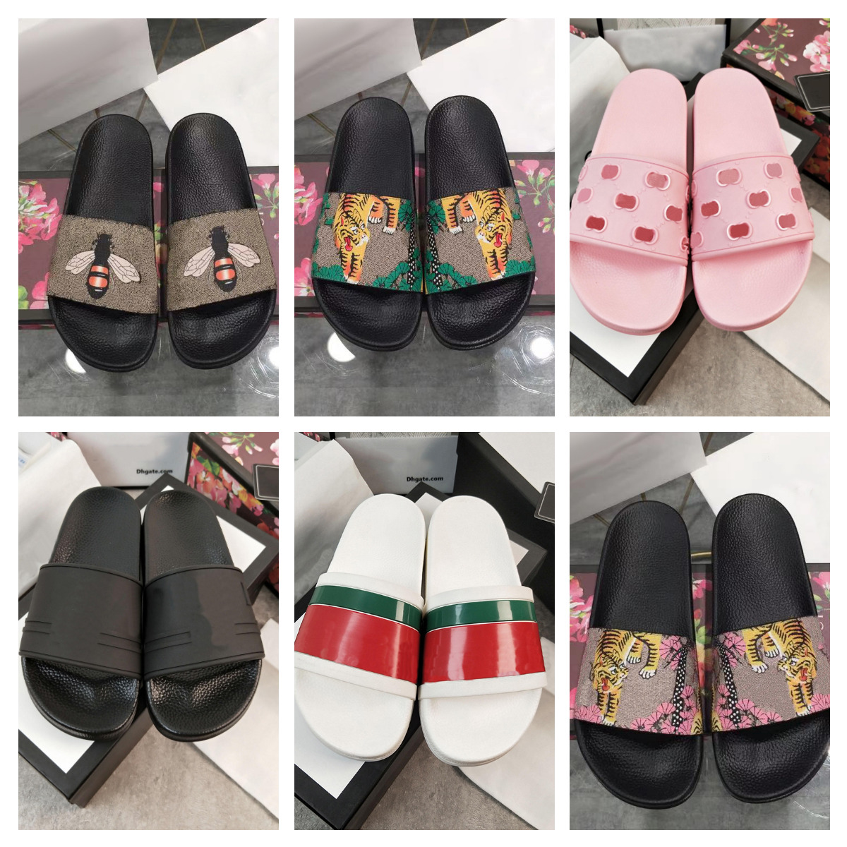 Mens Designer Slides women designer sandals Sliders Woman Flat Rubber Sole Flip Flops Green Red White Web womens slides for men thick gear bottom sandles with box, Colour 9
Mens Designer Slides women designer sandals Sliders Woman Flat Rubber Sole Flip Flops Green Red White Web womens slides for men thick gear bottom sandles with box, Colour 9