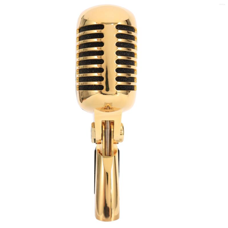 Microphones Microphones Professional Wired Vintage Classic Microphone Dynamic Vocal Mic For Live Performance Karaoke(Gold) S2411261