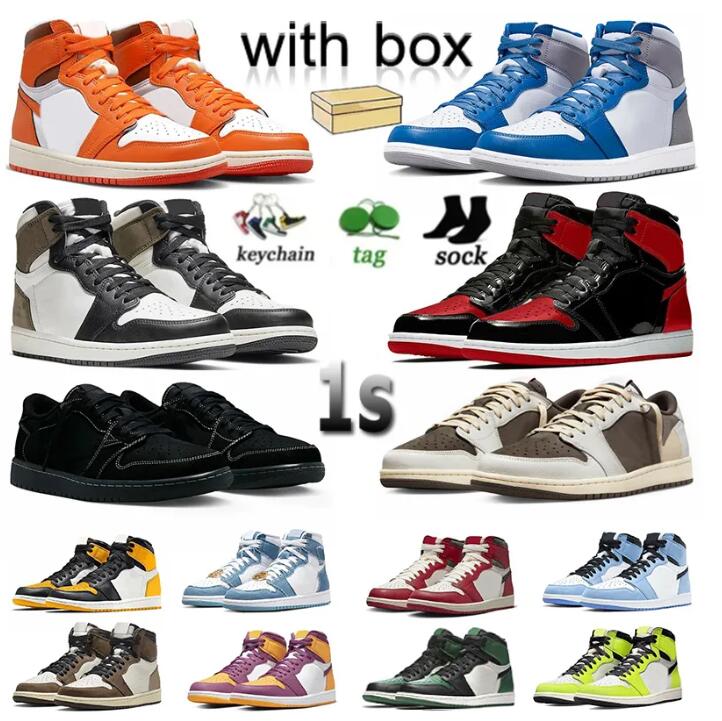 Jumpman OG 1 1s Mens Basketball Shoes Retro Starfish Denim Lost Found Low Black cat Phantom Dark Mochas Bred Patent Women Jorden1s Sports Sneakers Trainers, M17 36-46 mid multi-color
Jumpman OG 1 1s Mens Basketball Shoes Retro Starfish Denim Lost Found Low Black cat Phantom Dark Mochas Bred Patent Women Jorden1s Sports Sneakers Trainers, M17 36-46 mid multi-color