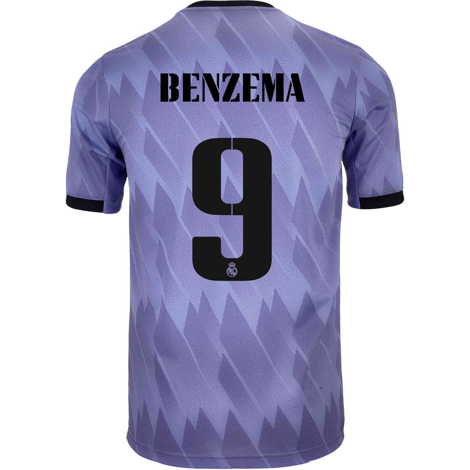 Jersey Karim Benzema Real''Madrid''Jersey 2022/23 Home Player White Away Purple Football Shirt, Color1
Jersey Karim Benzema Real''Madrid''Jersey 2022/23 Home Player White Away Purple Football Shirt, Color1