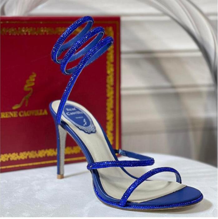 2023 NEW High rene Heel Sandals Women's Strass Shoes Ankle Wrap High Hee Wedding Crystal Encrusted Snake Luxury Designer Fashion 9.5cm RC Cleo Rene Caovilla With box02, 12
2023 NEW High rene Heel Sandals Women's Strass Shoes Ankle Wrap High Hee Wedding Crystal Encrusted Snake Luxury Designer Fashion 9.5cm RC Cleo Rene Caovilla With box02, 12
