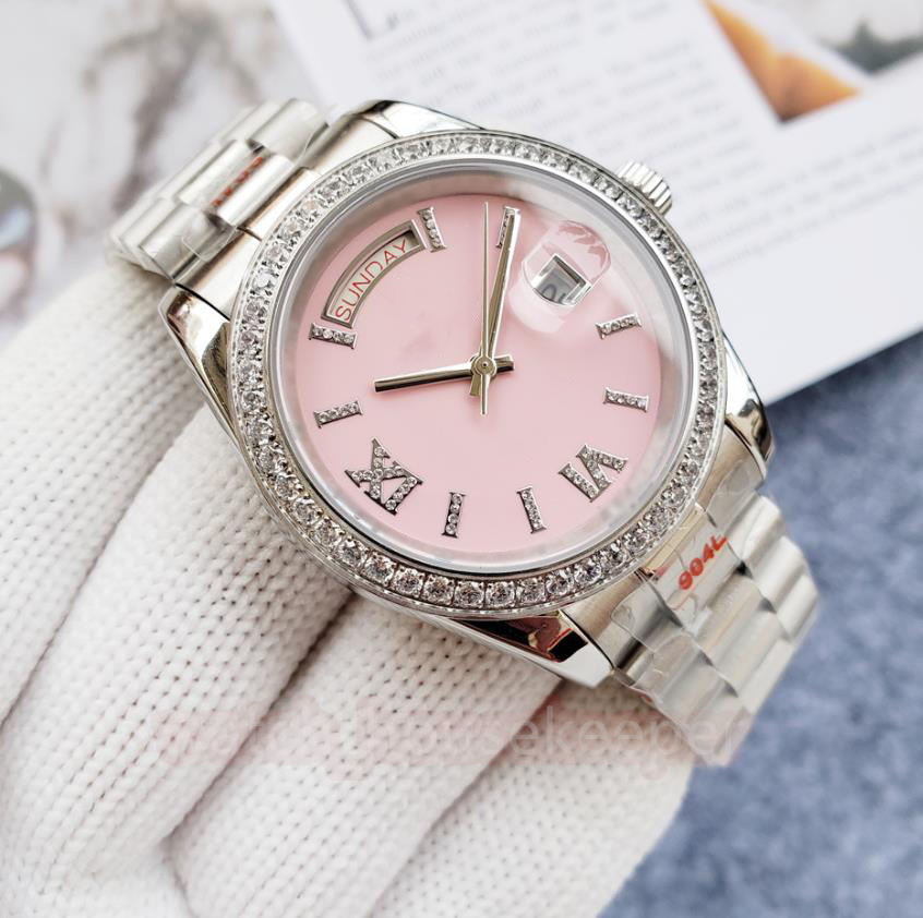Automatic Couple Mechanical Watch 40mm Stainless Steel 904L Diamond Personalized Roman Pattern Dial Waterproof Glow Watch, Tool
Automatic Couple Mechanical Watch 40mm Stainless Steel 904L Diamond Personalized Roman Pattern Dial Waterproof Glow Watch, Tool