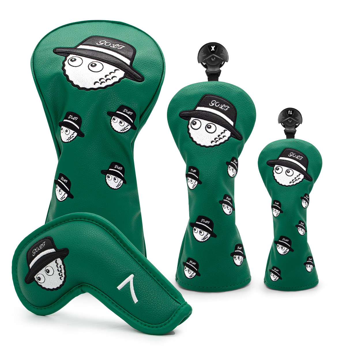 Other Golf Products 4 Colors Fisherman Hat Golf Club #1 #3 #5 Wood Headcovers Driver Fairway Woods Cover PU Leather Head Covers Golf Putter Cover 230325
Other Golf Products 4 Colors Fisherman Hat Golf Club #1 #3 #5 Wood Headcovers Driver Fairway Woods Cover PU Leather Head Covers Golf Putter Cover 230325