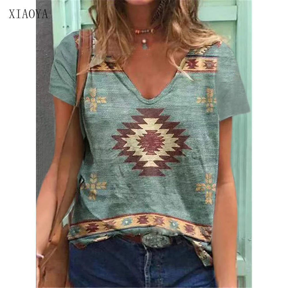 Women's T-Shirt Women's T-shirt Summer Fashion 3D Printed T Shirts V-Neck Sexy Streetwear Short Sleeves Tees Ladies Clothing 6XL 230325