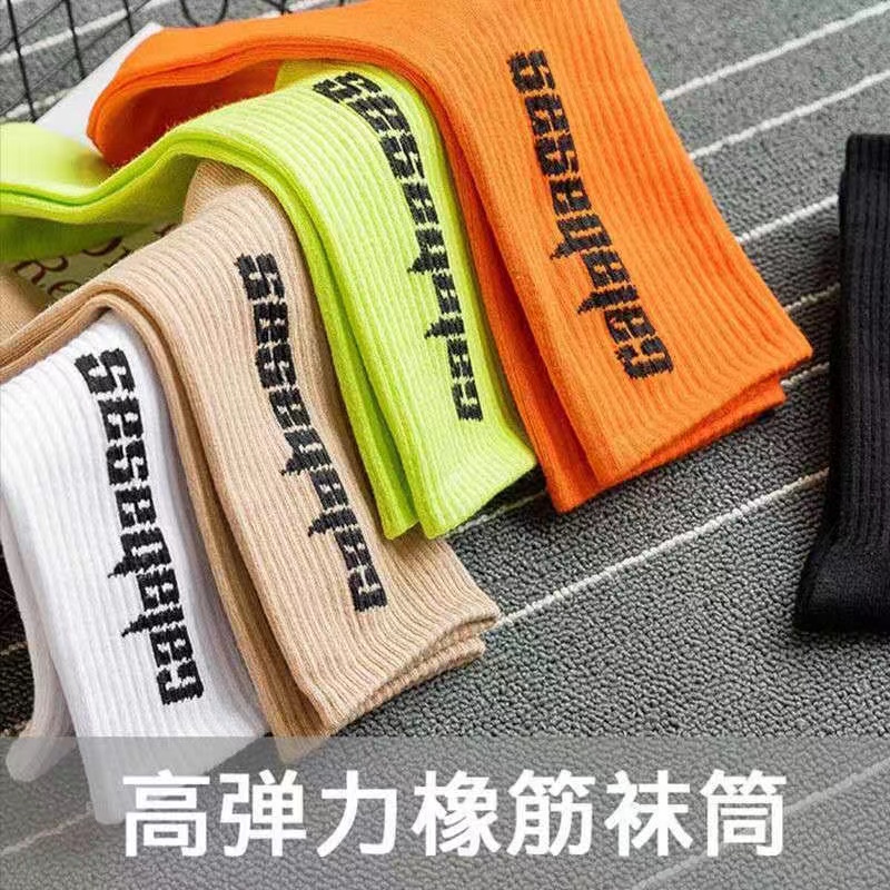 Men's socks Calabasas Skateboarding Fashion Men's Letter Printed Socks Sports Socks Socks Hip Hop