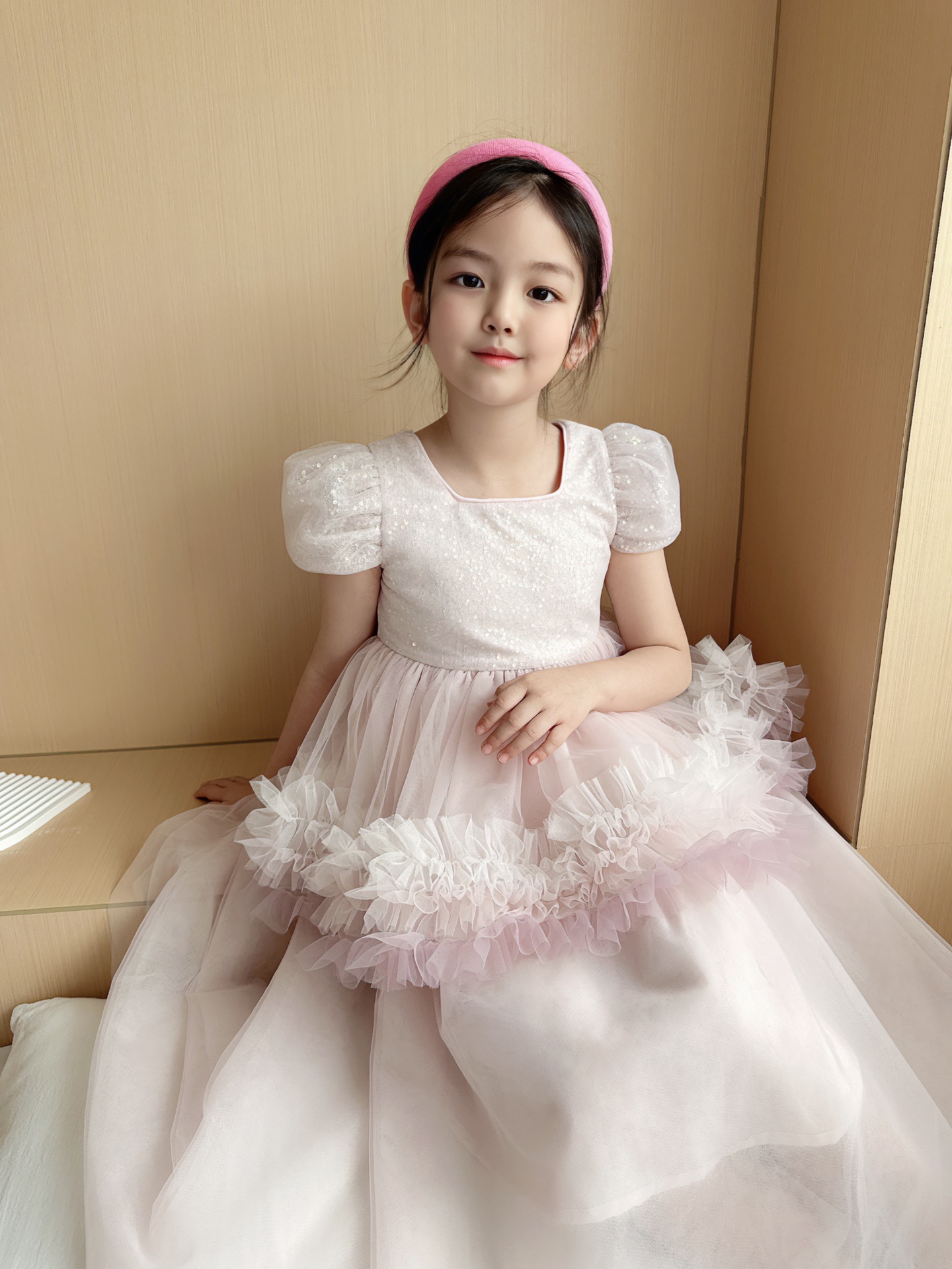 Customized style Kids Girls Lace Wedding dresses childrens formal dresses Fashion summer Princess Dress