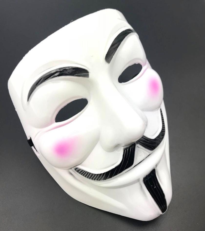 2color Halloween Cosplay Masks Masquerade Masks Full Face V Vendetta Anonymous Guy Fawkes Mask For Vendetta Anonymous Valentine Ba