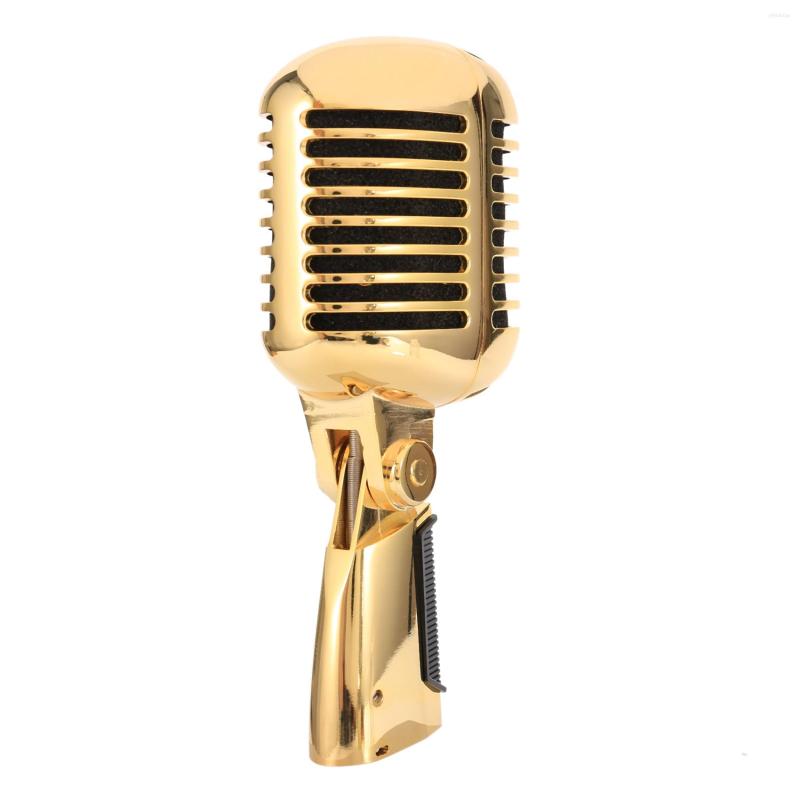 Microphones Microphones Professional Wired Vintage Classic Microphone Dynamic Vocal Mic For Live Performance Karaoke(Gold) S2411261