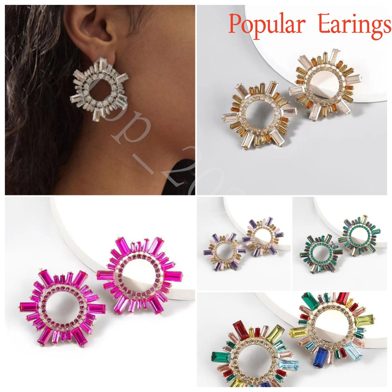 New Popular Hoop Huggie For Girl Diamond Circle Style Earings Wedding Ear Decoration With 6 Color Top Quality Luxury Style
New Popular Hoop Huggie For Girl Diamond Circle Style Earings Wedding Ear Decoration With 6 Color Top Quality Luxury Style