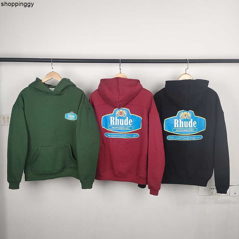 Hoodies Sweatshirts Good Quality Rhude Fashion Loose Pullover Brushed Green Red Black Clothing, 30
Hoodies Sweatshirts Good Quality Rhude Fashion Loose Pullover Brushed Green Red Black Clothing, 30