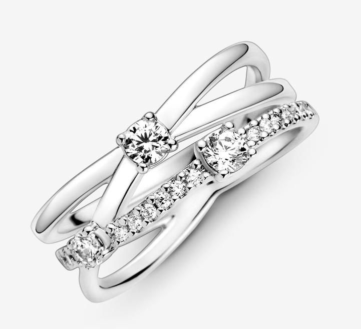 925 Sterling Silver Ring Jewelry Women's Gifts Shiny Dia Dia Mother's Day Gift