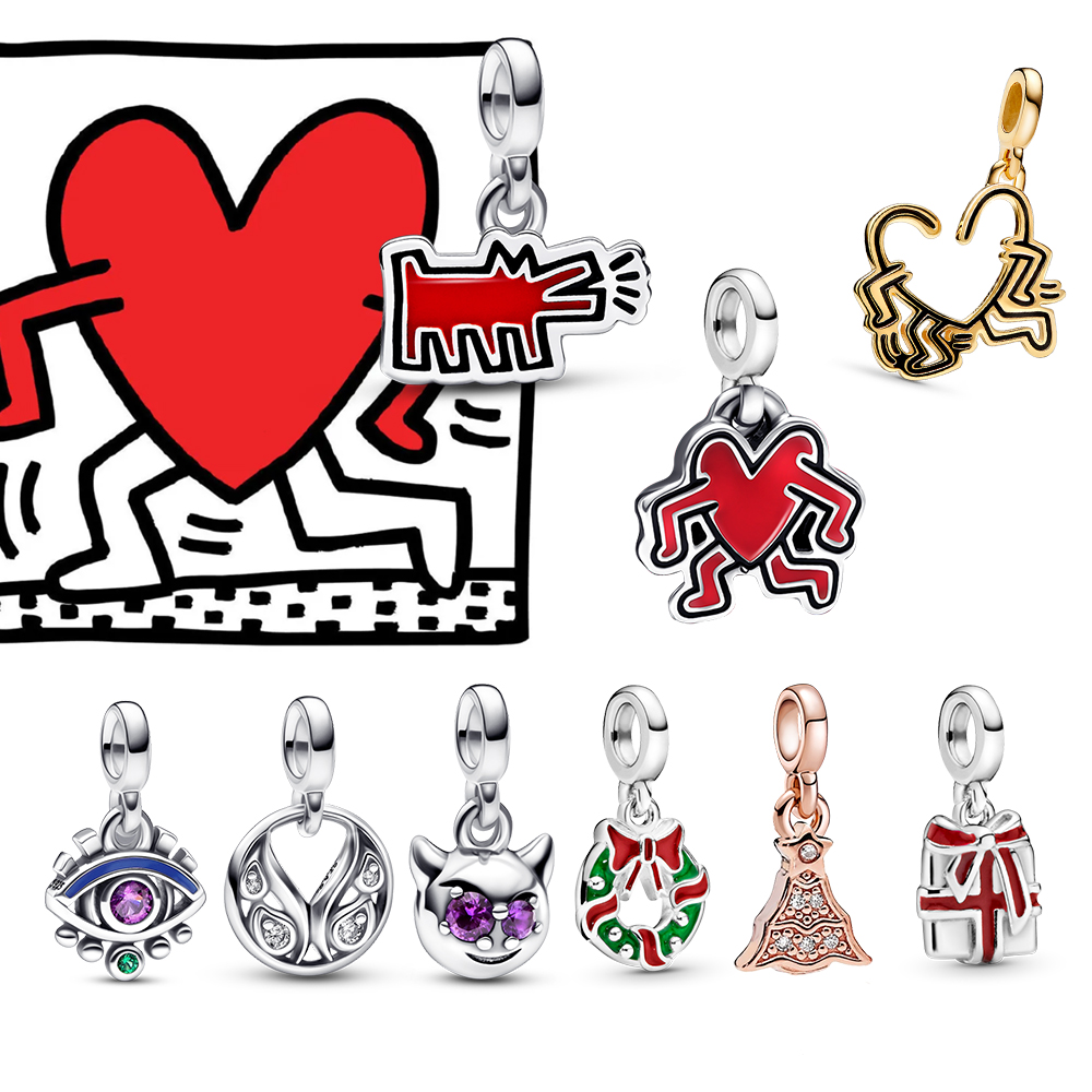 925 Sterling Silver ME Series Charm Jewelry Pendant Is Suitable For S925 Snake Classic DIY Bracelet Women's Fashion Accessories