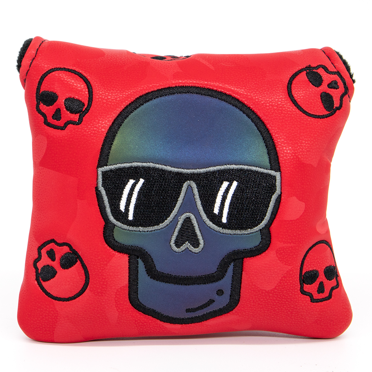 Other Golf Products Golf Blade Putter Cover Skulls Golf Club Head Covers for Putter Leather Blade Putter Headcover with Magnetic Closure 230325