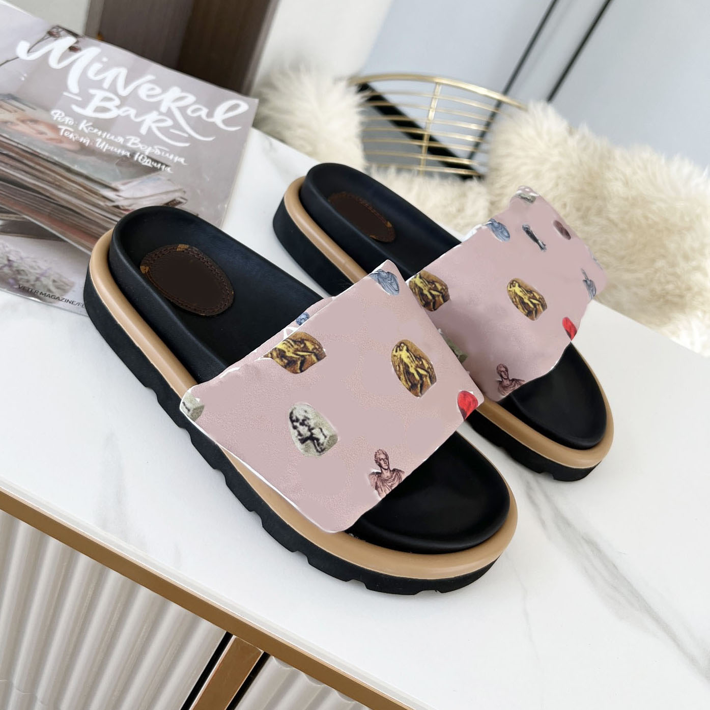 Calfkin Women Sandals Sunset Flat Comfort Mules Velcro Padded Front Designers Smooth Strap Slippers Fashionable green brown Easy-to-wear Style Slides, 12
Calfkin Women Sandals Sunset Flat Comfort Mules Velcro Padded Front Designers Smooth Strap Slippers Fashionable green brown Easy-to-wear Style Slides, 12