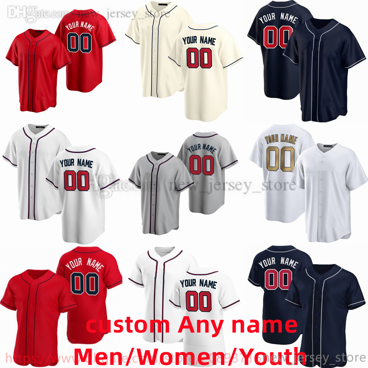 Custom S-6XL Movie College Baseball Wears Jerseys Stitched 7 DansbySwanson 13 RonaldAcunaJr. 27 AustinRiley 1 OzzieAlbies 28 MattOlson Hong Away Jersey, As picture (with team logo)
Custom S-6XL Movie College Baseball Wears Jerseys Stitched 7 DansbySwanson 13 RonaldAcunaJr. 27 AustinRiley 1 OzzieAlbies 28 MattOlson Hong Away Jersey, As picture (with team logo)