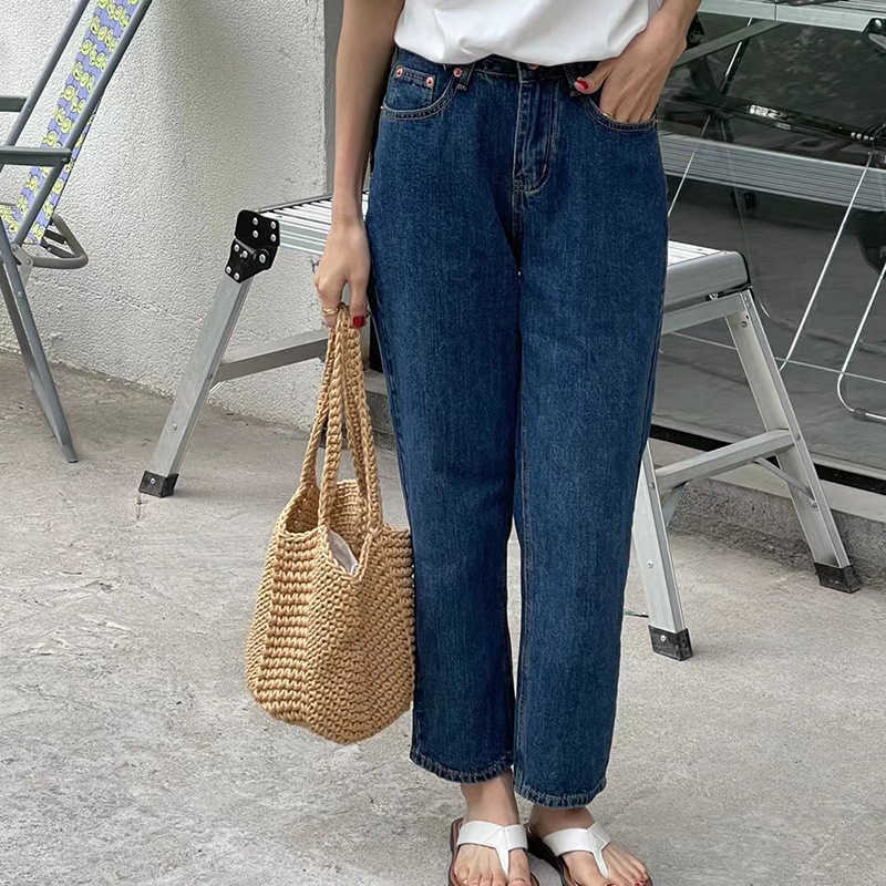 Beach Bags Leisure Lazy Vacation Large Capacity Design One Shoulder Underarm 2023 Summer Hollow Woven 230327