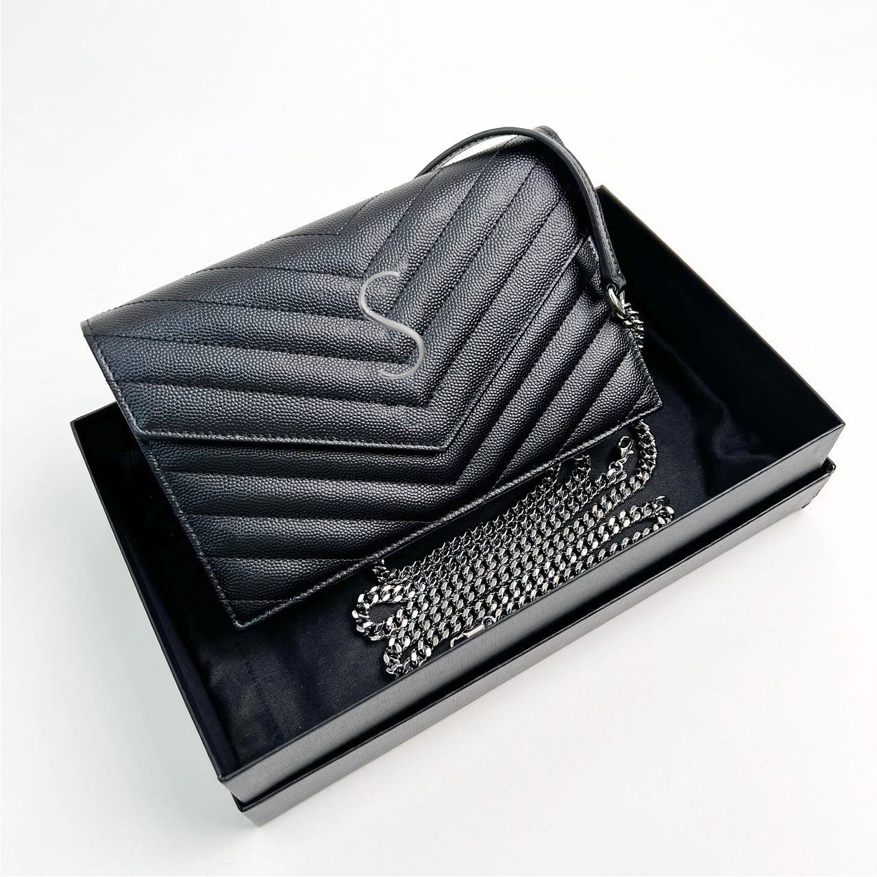 Clutch Bag flap Woc yslity envelope Messenger Bags with box Women mens Genuine Leather Luxury Designer Crossbody tote metal chain Shoulder Bag handbag purse wallet, White silver
Clutch Bag flap Woc yslity envelope Messenger Bags with box Women mens Genuine Leather Luxury Designer Crossbody tote metal chain Shoulder Bag handbag purse wallet, White silver