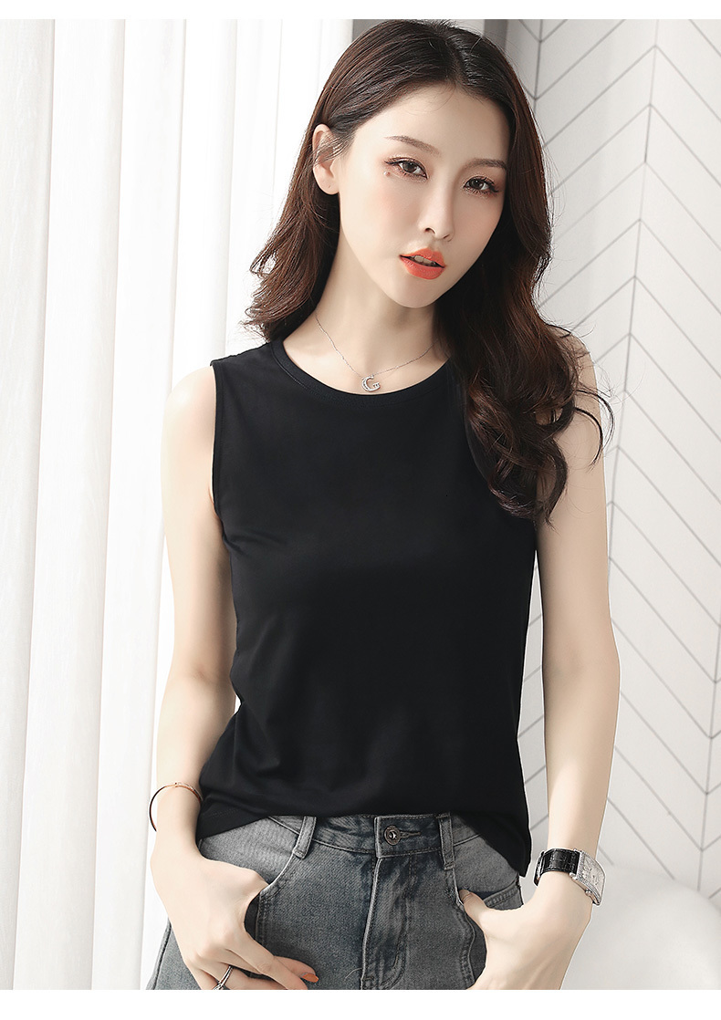 Camisoles Tanks Womens Cotton Camis Solid color Female Slim Sleeveless Casual Vest Solid Color Crop Lower Cut Top For Ladies Fitness Vest Summer 23032