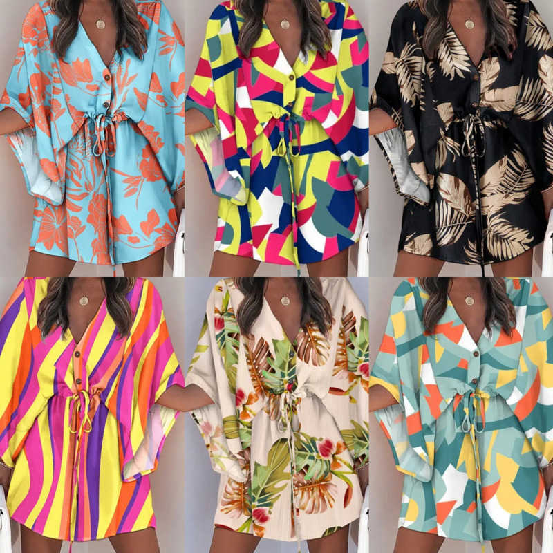 2023 Womens Casual Dresses Summer Flying Sleeve V-Neck Lace Up Summer Dress Printed Beach Skirt Plus Size 3xl, #2
2023 Womens Casual Dresses Summer Flying Sleeve V-Neck Lace Up Summer Dress Printed Beach Skirt Plus Size 3xl, #2