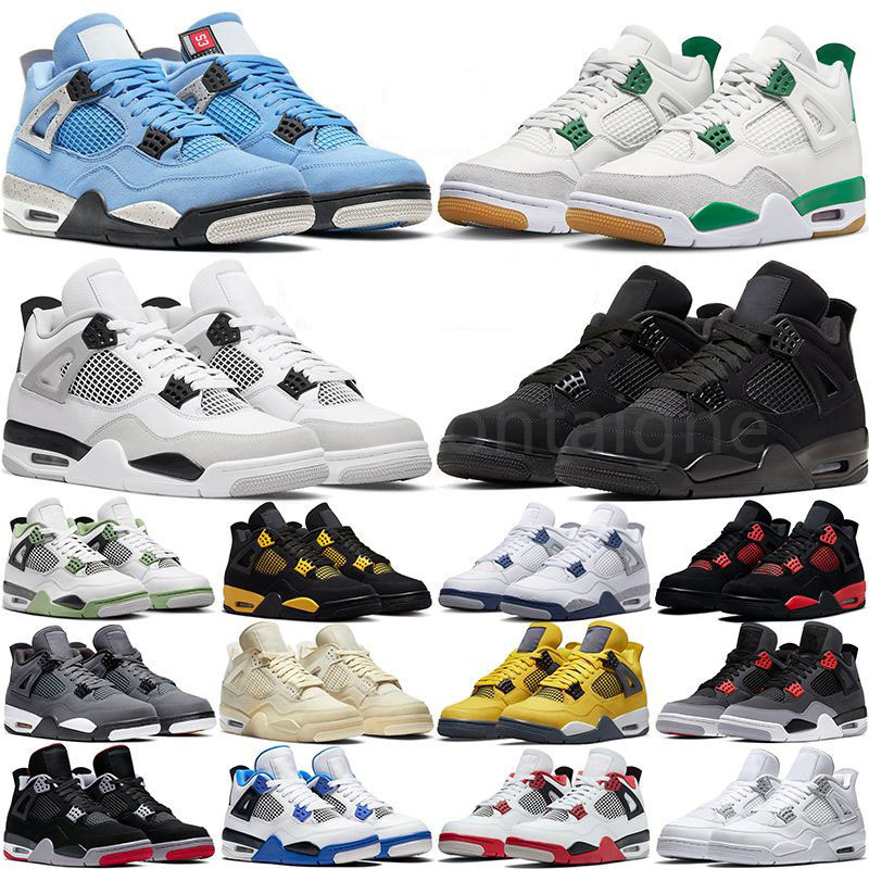 4 basketball shoes for men women 4s Pine Green Military Black Cat Sail Red Thunder White Oreo Cool Grey Blue University Seafoam mens sports sneakers designer Shoes, 24
4 basketball shoes for men women 4s Pine Green Military Black Cat Sail Red Thunder White Oreo Cool Grey Blue University Seafoam mens sports sneakers designer Shoes, 24