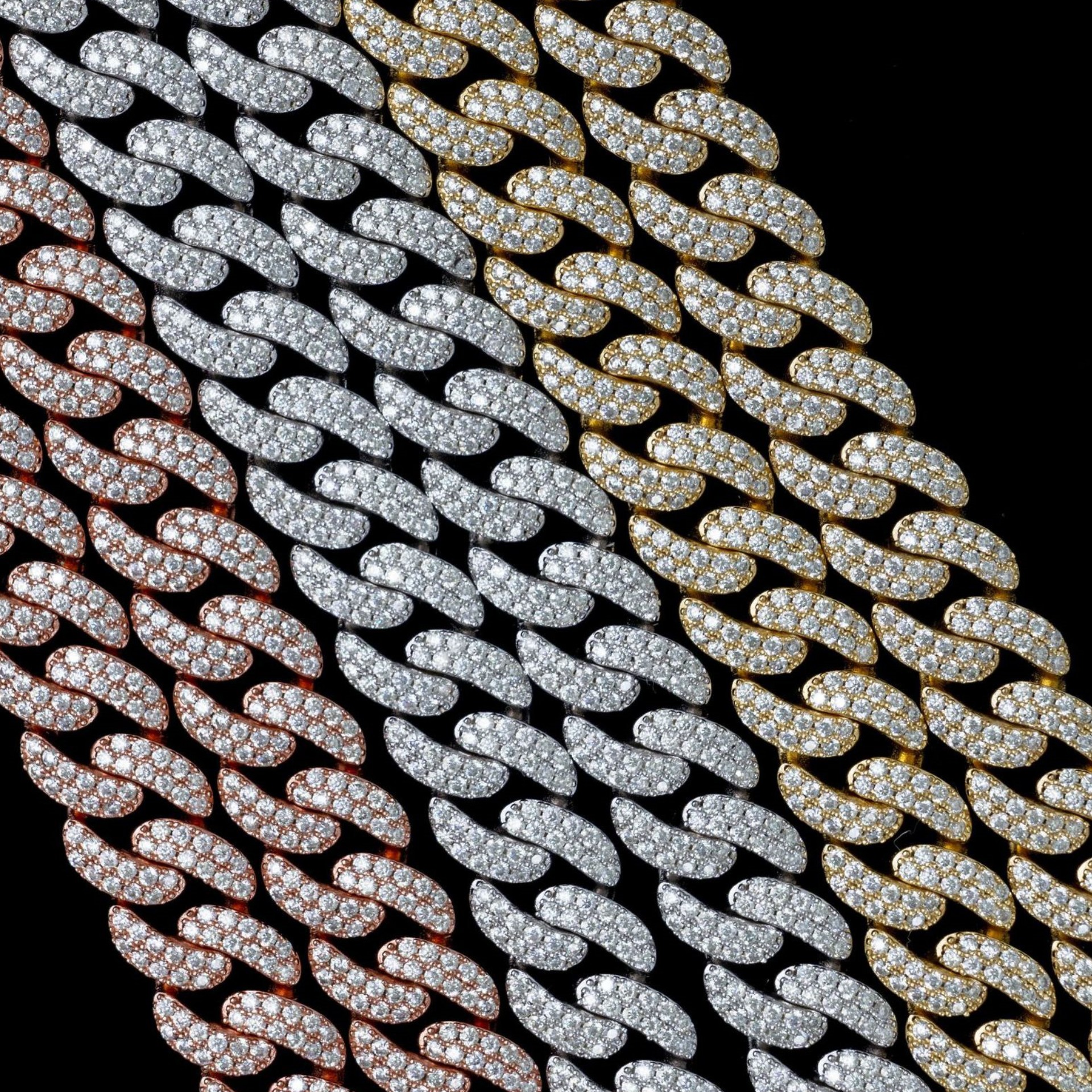 15mm 18-24inch Sterg Sier Moissanite Dia Cuban Chain Necklace For Women/Men Nice Gift
