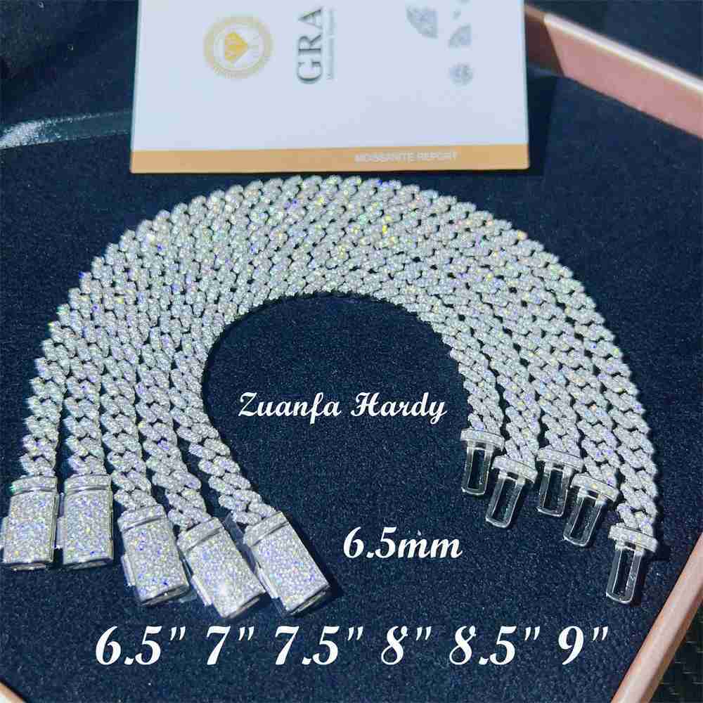 Custom 6.5mm 6" 6.5" 7" 7.5" 8" 8.5" 9 Inches Cuban Link Bracelet Necklace Vvs Gra Certified Moissanite Cuban Bracelet
Custom 6.5mm 6" 6.5" 7" 7.5" 8" 8.5" 9 Inches Cuban Link Bracelet Necklace Vvs Gra Certified Moissanite Cuban Bracelet