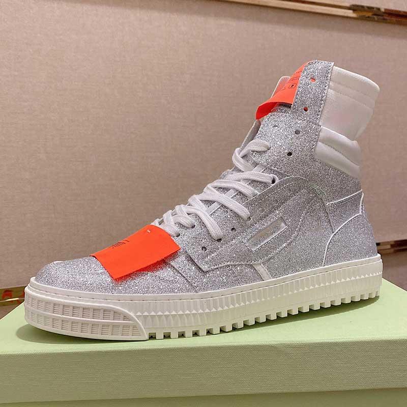 top quality classical OW Casual Shoes paris spring catwalk designer sneakers glitter silver mens hightop casual shoes fashion leisure sports
top quality classical OW Casual Shoes paris spring catwalk designer sneakers glitter silver mens hightop casual shoes fashion leisure sports