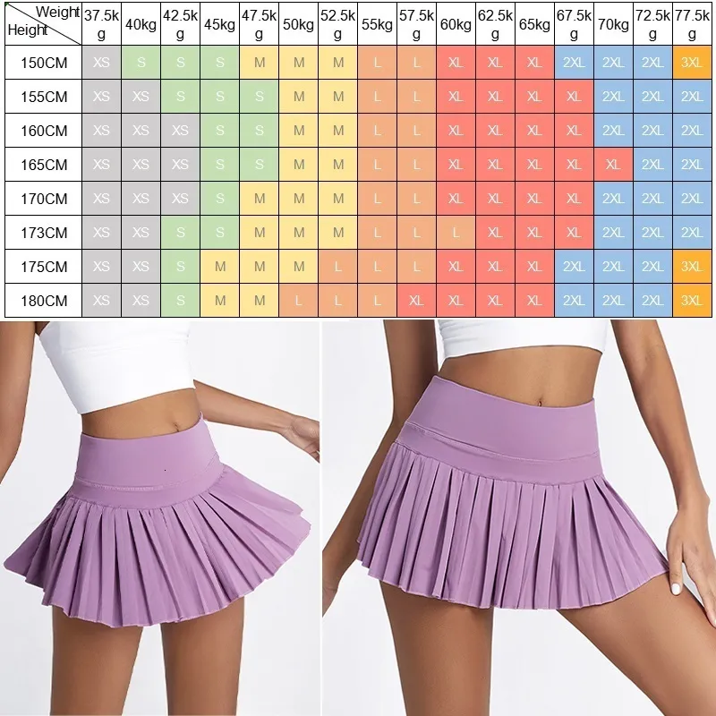 Cloud Hide Women Safe Tennis Skirts Xs-Xxl Golf Running Pleated Pantskirt SEXY Sports Fiess Gym Shorts Pocket High Waist Skort 230203