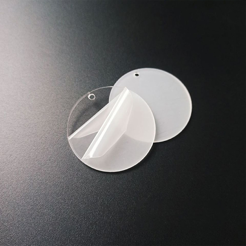 Charms 40PcsLot Acrylic Blank Charms Round Heart Flower Geometric Transparent Acrylic Card Charm for Jewelry Making Diy Keychain Craft 230325