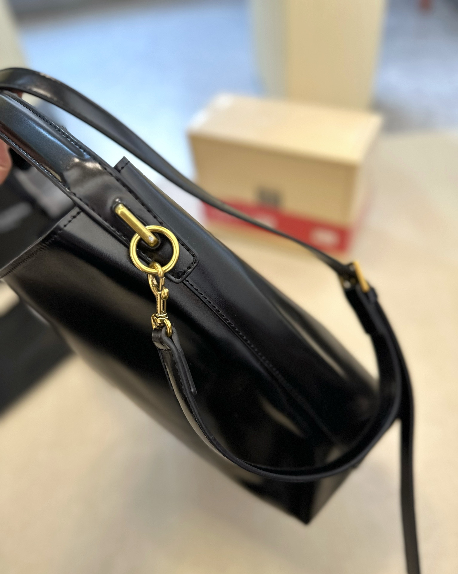 One Shoulder Bucket Bag Women's Handbag Designer Design Fashion Deer Skin Pattern Craft Size 31cm