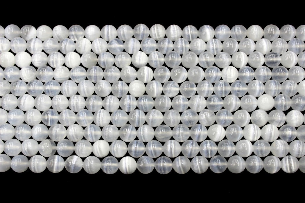Other Natural Calcite Selenite Round Loose Beads Strand 6810MM For Jewelry DIY Making Necklace Bracelet 230325