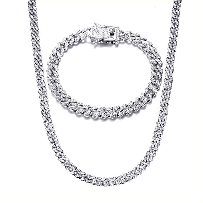 Strands Strings HIP Cuban Link Chain for Men Miami Iced Out Cuban Necklace Gold Plated Bling Necklaces 13MM Rapper Jewelry for Men Women 230325