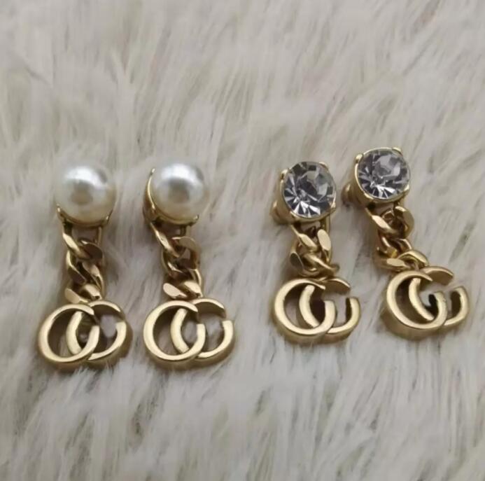 Fashion Pearl Diamond Dangle Earrings aretes for women party wedding engagement lovers gift jewelry with box
Fashion Pearl Diamond Dangle Earrings aretes for women party wedding engagement lovers gift jewelry with box