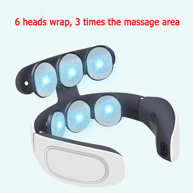 Massaging Neck Pillowws Neck Massager For Pain Relief With Heat Electric Neck Cervical Spine Massage USB Recharge Neck Relaxtion Home Health Care Devi
