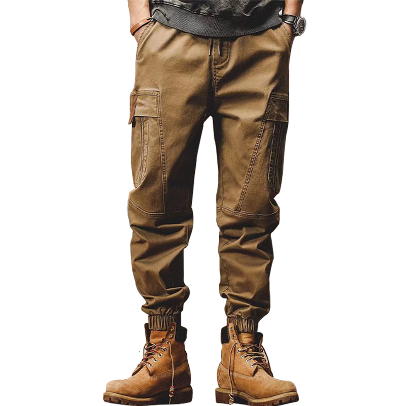 Men's Pants Men's Cargo Pants Military Multi-pocket Trousers Solid Color Casual Streetpant Outdoor Jogger Pants 230327