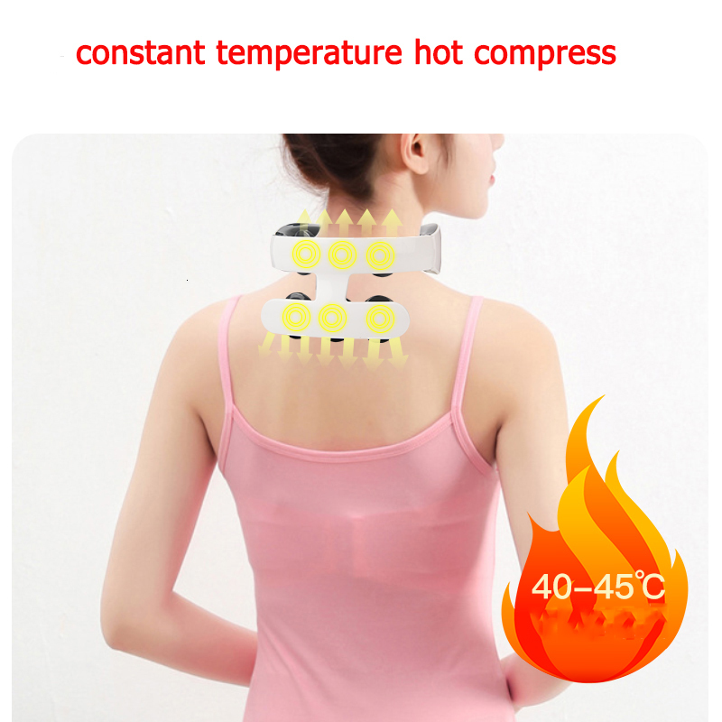 Massaging Neck Pillowws Neck Massager For Pain Relief With Heat Electric Neck Cervical Spine Massage USB Recharge Neck Relaxtion Home Health Care Devi
