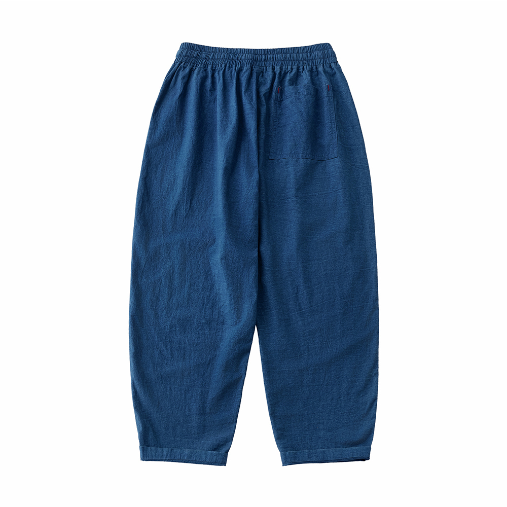 Men's Pants Japanese Vintage Indigo Pants Men Spring Autumn Loose Multi-pocket Wide Leg Pants Cotton Retro Casual Straight Long Trousers 230327