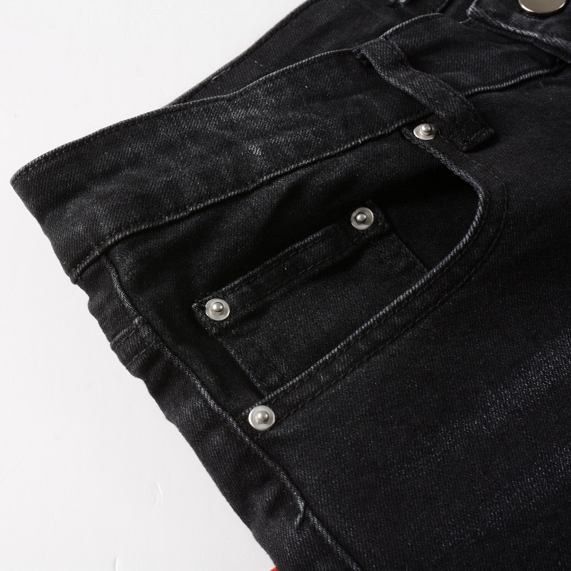 Men's Distressed Ripped Skinny Jeans Mens Jeans Slim Motorcycle Moto Biker Causal Mens Denim Pants Hip Hop Men Jeans121