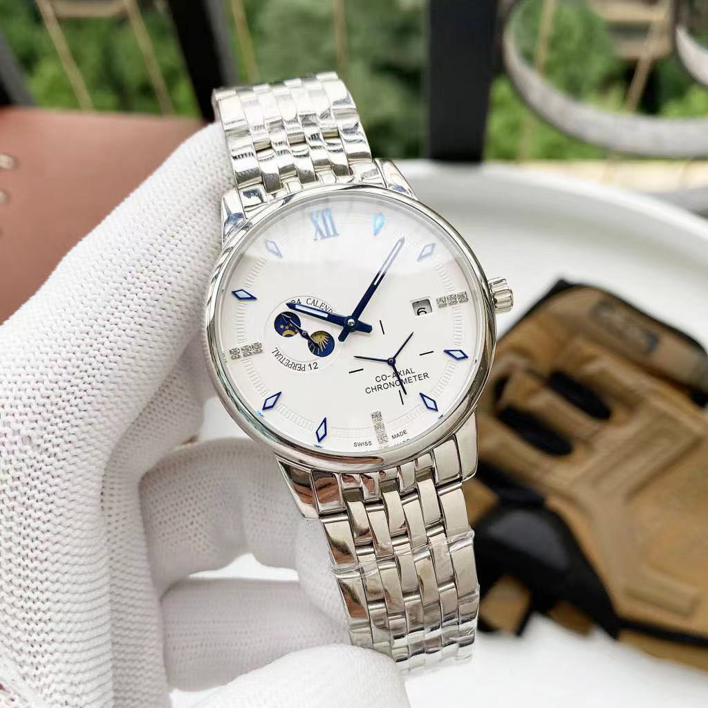 2023 Men's Luxury Mechanical Watch Business Leisure Fashion Four Pin Diamond Inlaid Multifunctional Calendar Glow Steel Band Watches, X000000010
2023 Men's Luxury Mechanical Watch Business Leisure Fashion Four Pin Diamond Inlaid Multifunctional Calendar Glow Steel Band Watches, X000000010