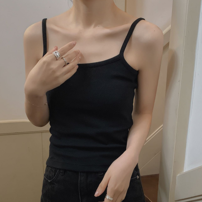 Camisoles Tanks Summer Women's Casual Solid Slim Tank Top 230327