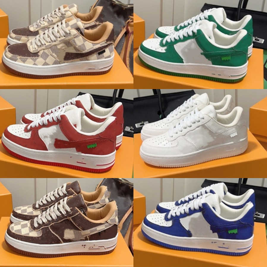 Brown Beige Monograms Leather Sneakers Designer Women MEN Shoes Paris x Airforces 1 Low Basketball Shoe 22ss Trainers White Tow Sports Skateboard Skate Shoes, Lhlvkj2
Brown Beige Monograms Leather Sneakers Designer Women MEN Shoes Paris x Airforces 1 Low Basketball Shoe 22ss Trainers White Tow Sports Skateboard Skate Shoes, Lhlvkj2
