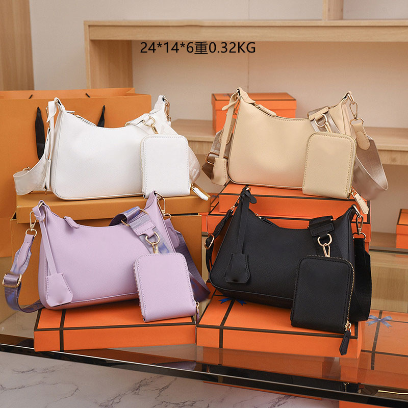 Designer bag Underarm Shoulder Bag Women pu leather crossbody bag Half Moon zipper bag luxurys black messenger bag clutch 2 pcs, White
Designer bag Underarm Shoulder Bag Women pu leather crossbody bag Half Moon zipper bag luxurys black messenger bag clutch 2 pcs, White