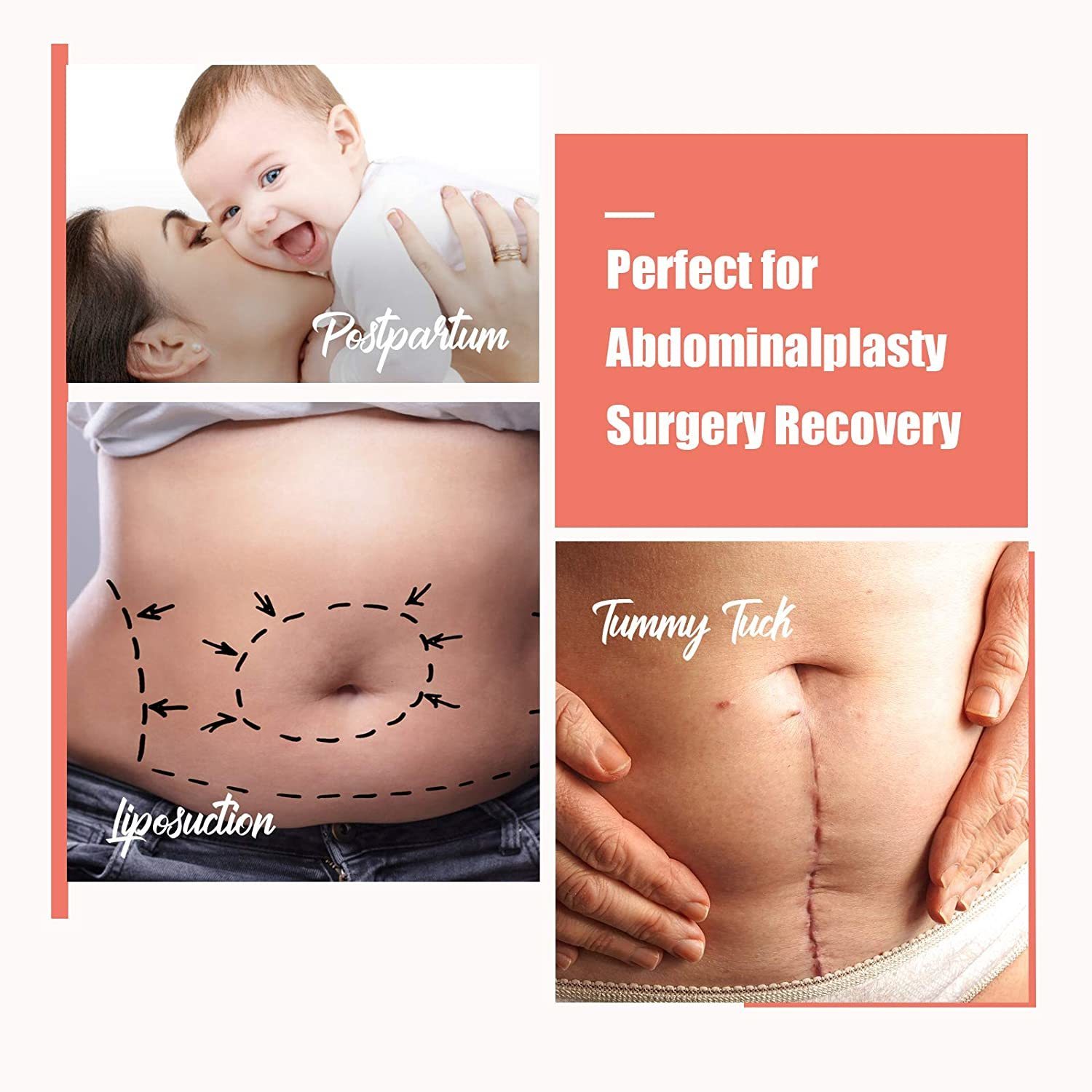 Waist Tummy Shaper HEXIN Ab Board Post Surgery Compression Board Skin-Friendly Lipo Foam Flattening Abdominal Board Tummy Tuck Postpartum Recovery 230